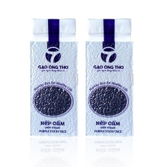 Gạo Nếp Cẩm - Gạo Ông Thọ Túi 1Kg - Thơm ngọt mềm dẻo, tốt cho sức khỏe