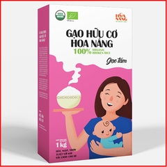 Combo 2 hộp Gạo Tấm Hữu Cơ Hoa Nắng Hộp 1Kg