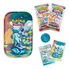 Hộp Thẻ Bài Pokemon Prismatic Evolutions Mini Tin Glaceon