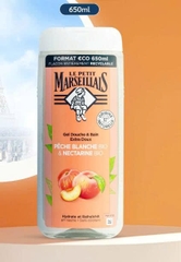 Sữa tắm Le Petit Marseillais chiết xuất đào trắng và quả xuân đào 650ml