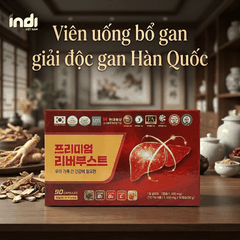Viên uống bổ gan giải độc gan Hàn Quốc Premium Liver Boost hộp 90 viên