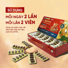 Viên đạm hồng Sâm nhung hươu Linh Chi 1000 Years Taegeuk Red Ginseng Capsule hộp 120 viên