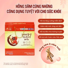 Nước hồng sâm lựu Omija Red Ginseng Pomegranate Collagen 365 Gold Hộp 30 gói x 70ml