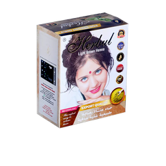 Bột nhuộm tóc thảo dược Herbul Henna màu nâu sáng ( Light Brown)