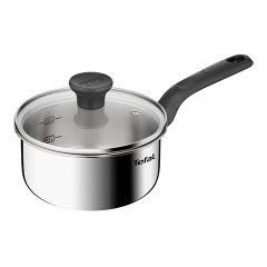 Quánh Inox liền khối có nắp 16cm