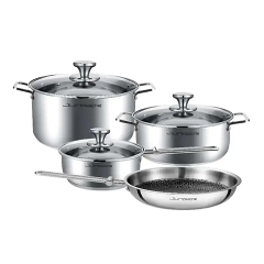 Bộ nồi Inox 304 cao cấp 7 món Junger