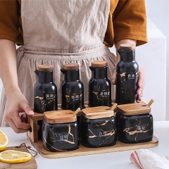 Bộ đựng gia vị gốm sứ