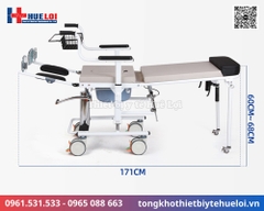 Xe lăn ngả nằm đa chức năng | Ngả phẳng 180 độ như giường