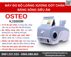 Máy Đo Mật Độ Xương Gót Chân Bằng Sóng Siêu Âm OSTEOKJ3000M - Kết Nối Không Dây, Tích Hợp Máy In Nhiệt