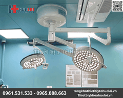 Đèn Mổ Treo Trần 2 Nhánh Không Hắt Bóng PJZF700/700 | Huê Lợi