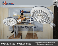 Đèn LED Phẫu Thuật Treo Trần 2 Nhánh (Model 750/550)– Công Nghệ Ánh Sáng Lạnh Không Bóng