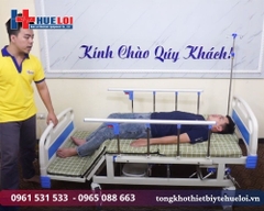 Giường Y Tế Đa Năng 4 tay quay hạ chân góc to