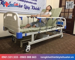 Giường Bệnh Nhân Đa Năng 4 Tay Quay (Hạ Chân Góc Nhỏ) - Huê Lợi