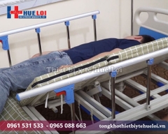 Giường Y Tế Đa Năng 4 tay quay hạ chân góc to