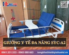 Giường Bệnh Nhân Đa Năng 4 Tay Quay (Hạ Chân Góc Nhỏ) - Huê Lợi