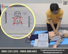 Mô Hình Thực Hành Cấp Cứu Ngừng Tuần Hoàn Trẻ Em Có Monitor