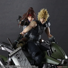 PLAY ARTS KAI Final Fantasy VII Remake Jessie, Cloud & Motorcycle Set