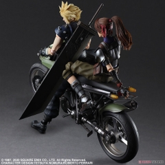 PLAY ARTS KAI Final Fantasy VII Remake Jessie, Cloud & Motorcycle Set