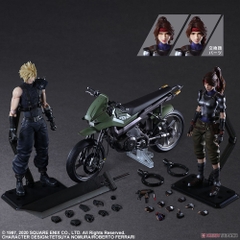 PLAY ARTS KAI Final Fantasy VII Remake Jessie, Cloud & Motorcycle Set