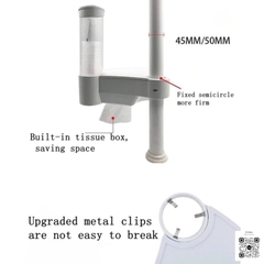 Khay đựng khăn giấy, cốc nước, để đồ 3in1 nha khoa