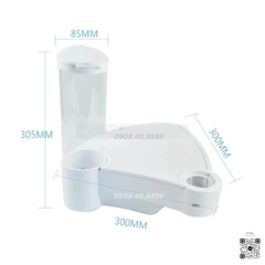 Khay đựng khăn giấy, cốc nước, để đồ 3in1 nha khoa