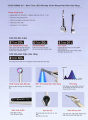 COXO DB686 Q1 – Đèn Trám LED Kết Hợp Chức Năng Phát Hiện Sâu Răng (đèn quang trùng hợp)