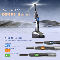 ĐÈN TRÁM QUANG TRÙNG HỢP COXO BD686 HONOR: LED Phổ Rộng, phát hiện sâu răng