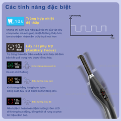 ĐÈN TRÁM QUANG TRÙNG HỢP COXO BD686 HONOR: LED Phổ Rộng, phát hiện sâu răng