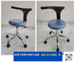Ghế nha sĩ chuyên dụng, ghế chân kim loại KY-H005 - B