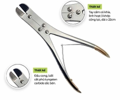 Kìm cắt chỉ thép cộng lực 22cm