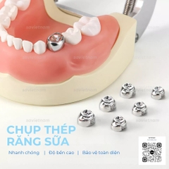 Chụp thép răng sữa Hàn Quốc - Chụp lẻ size