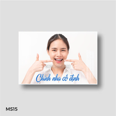 [Decal/ fomex] Tranh nha khoa chỉnh nha, nắn chỉnh răng, niềng răng, chỉnh hình hàm mặt