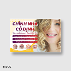 [Decal/ fomex] Tranh nha khoa chỉnh nha, nắn chỉnh răng, niềng răng, chỉnh hình hàm mặt