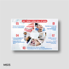 [Decal/ fomex] Tranh nha khoa chỉnh nha, nắn chỉnh răng, niềng răng, chỉnh hình hàm mặt