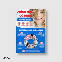 [Decal/ fomex] Tranh nha khoa chỉnh nha, nắn chỉnh răng, niềng răng, chỉnh hình hàm mặt