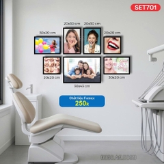 Set tranh nha khoa chất liệu fomex