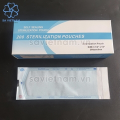 Hộp túi hấp tiệt trùng dán sẵn 90mm*260mm (3.5"x10")