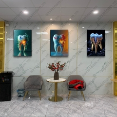 Tranh nha khoa 3D thiết kế hiện đại mới