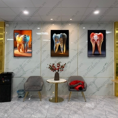 Tranh nha khoa 3D thiết kế hiện đại mới