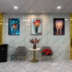 Tranh nha khoa 3D thiết kế hiện đại mới