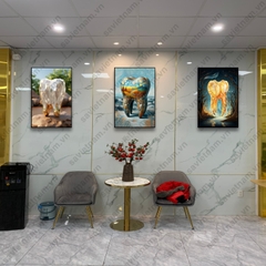 Tranh nha khoa 3D thiết kế hiện đại mới