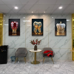 Tranh nha khoa 3D thiết kế hiện đại mới
