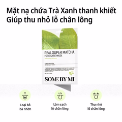 Mặt nạ dưỡng da Some By Mi Real Super Matcha Pore Care Mask 20g