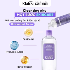Nước tẩy trang Klairs Supple Preparation Unscented Cleansing Water 400ml