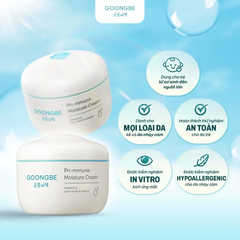 Kem dưỡng ẩm GOONGBE Primmune Moisture Cream Cho Bé Từ Sơ Sinh