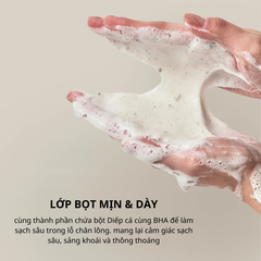 Sữa rửa mặt sạch sâu Anua Heartleaf Quercetinol Pore Deep Cleansing Foam 150ml