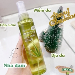 Xịt khoáng (Nha Đam) ASPASIA MOIST UP FACE MIST ALOE