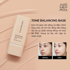 Kem lót nâng tone, kiềm dầu Jung Saem Mool Skin Setting 40g