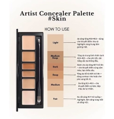 Bảng che khuyết điểm triệt sắc Jung Saem Mool Artist Concealer Palette 6.6g