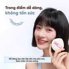 Bộ Bông Mút Trang Điểm Amortals Original Series Black Plus Foundation Puff Set (1 Bông phấn phủ+2 Bông phấn ướt)